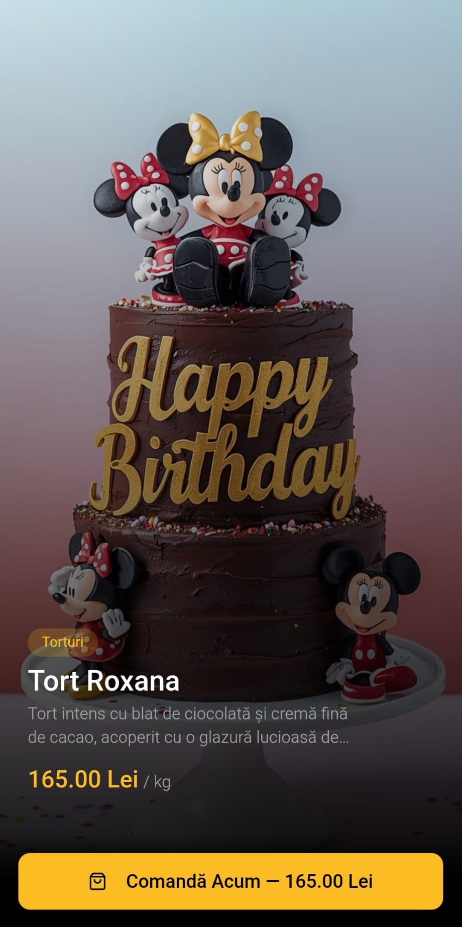 WoxCommerce Mobile App - Comanda Prajituri